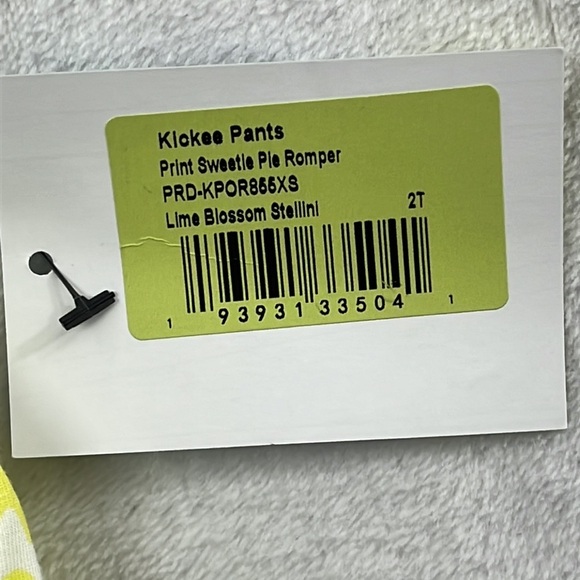 NWT Kickee Pants 2T Lime Blossom Stellini‎ Sweetie Pie Romper Shorts - Picture 4 of 7